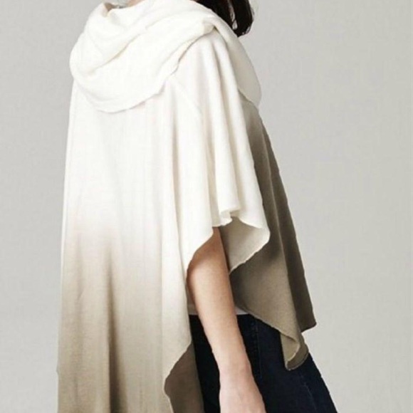 Lovestich Cowl Neck Knit Ombré Poncho Top NWT - Picture 2 of 13